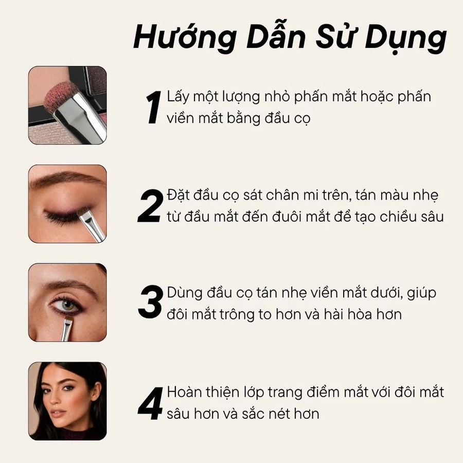  Cọ Tán Màu Mắt BH Cosmetics Eyeshadow Brush BH218